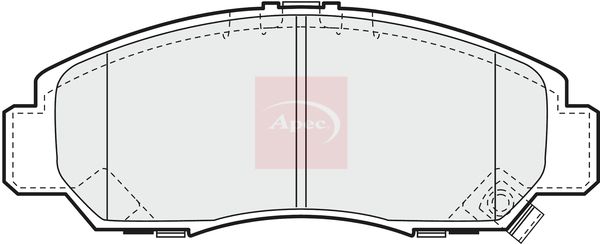 Apec PAD1187 Brake Pad Set, disc brake - 1