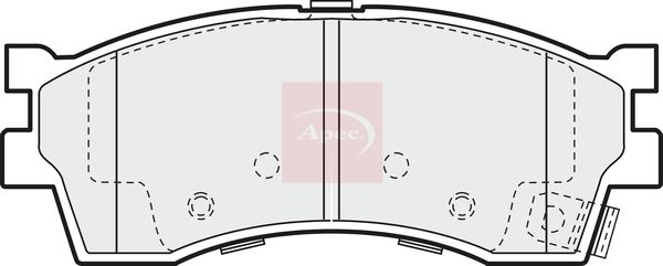 Apec PAD1188 Brake Pad Set, disc brake - 1