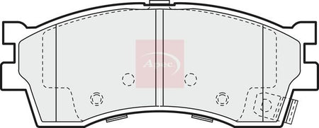 Apec PAD1188 Brake Pad Set, disc brake - 1