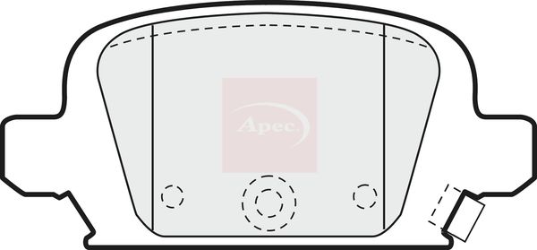Apec PAD1189 Brake Pad Set, disc brake - 1