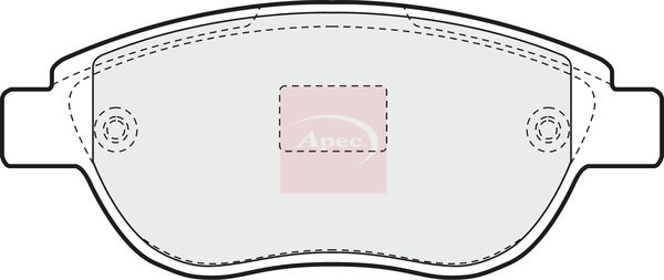 Apec PAD1194 Brake Pad Set, disc brake - 1