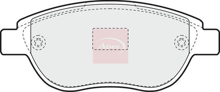 Apec PAD1194 Brake Pad Set, disc brake - 1
