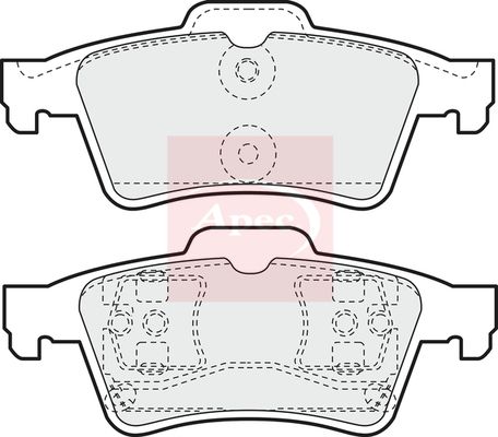 Apec PAD1195 Brake Pad Set, disc brake - 1