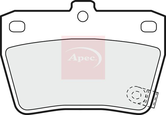 Apec PAD1196 Brake Pad Set, disc brake - 1