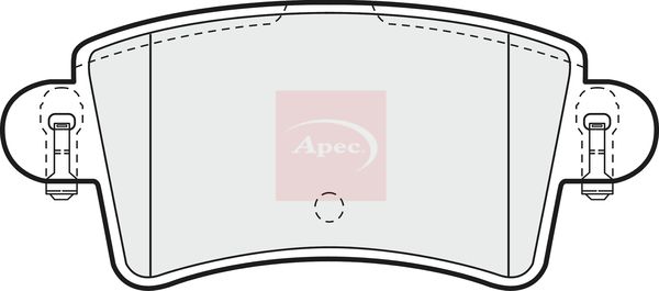 Apec PAD1197 Brake Pad Set, disc brake - 1