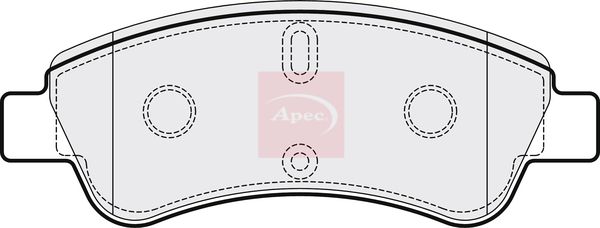 Apec PAD1198 Brake Pad Set, disc brake - 1