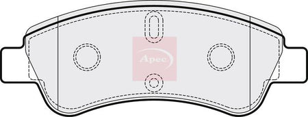Apec PAD1198 Brake Pad Set, disc brake - 1