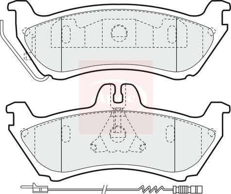 Apec PAD1199 Brake Pad Set, disc brake - 1