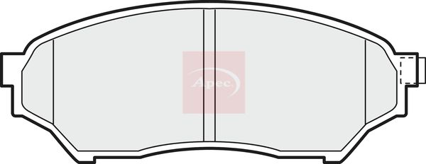 Apec PAD1201 Brake Pad Set, disc brake - 1
