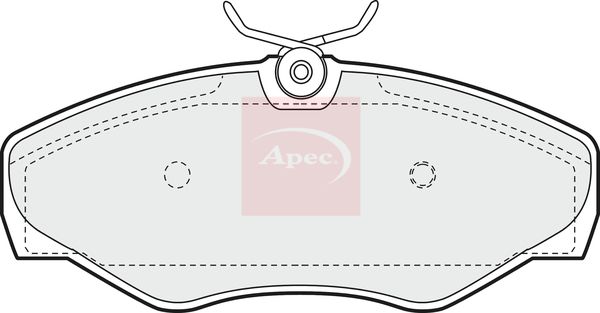 Apec PAD1202 Brake Pad Set, disc brake - 1