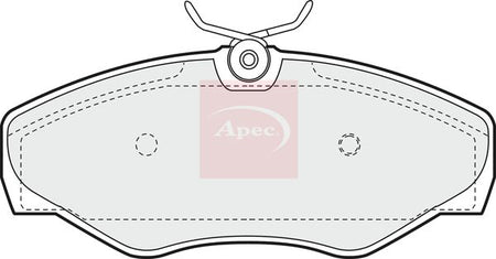 Apec PAD1202 Brake Pad Set, disc brake - 1