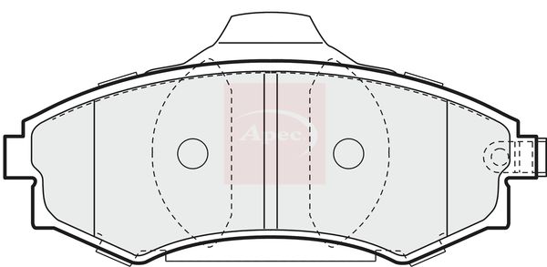 Apec PAD1203 Brake Pad Set, disc brake - 1