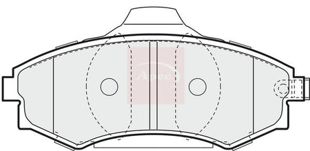 Apec PAD1203 Brake Pad Set, disc brake - 1