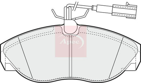 Apec PAD1205 Brake Pad Set, disc brake - 1