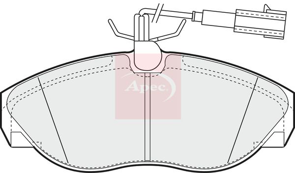 Apec PAD1205 Brake Pad Set, disc brake - 1