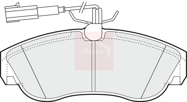 Apec PAD1206 Brake Pad Set, disc brake - 1