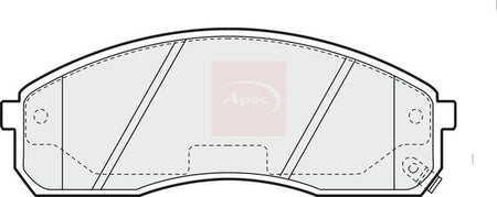 Apec PAD1207 Brake Pad Set, disc brake - 1