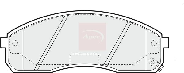 Apec PAD1207 Brake Pad Set, disc brake - 1