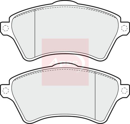 Apec PAD1208 Brake Pad Set, disc brake - 1