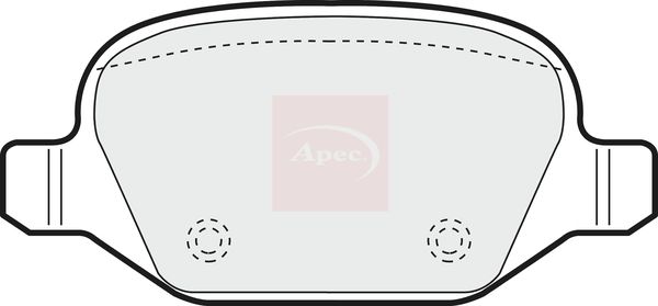 Apec PAD1209 Brake Pad Set, disc brake - 1