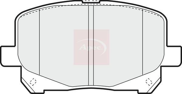 Apec PAD1212 Brake Pad Set, disc brake - 1