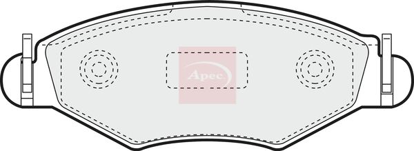 Apec PAD1213 Brake Pad Set, disc brake - 1
