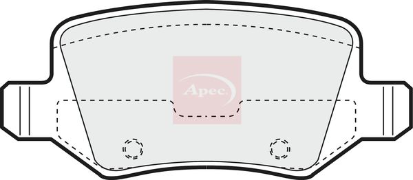 Apec PAD1214 Brake Pad Set, disc brake - 1