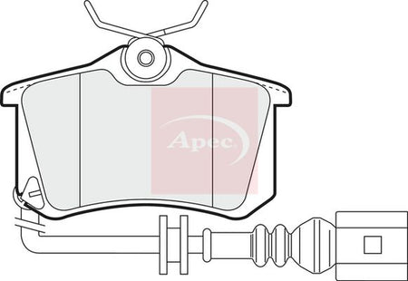 Apec PAD1220 Brake Pad Set, disc brake - 1