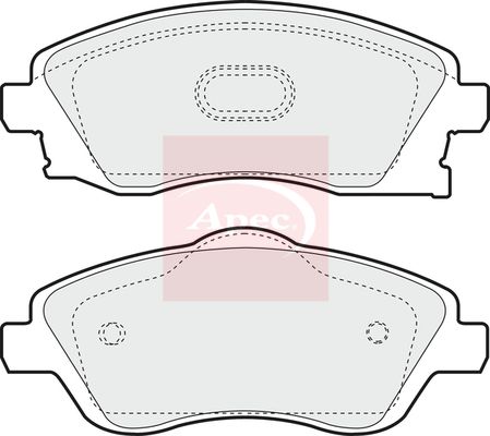 Apec PAD1221 Brake Pad Set, disc brake - 1