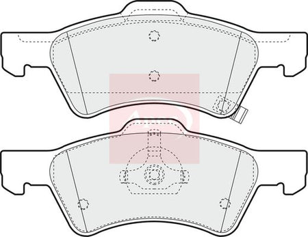 Apec PAD1222 Brake Pad Set, disc brake - 1