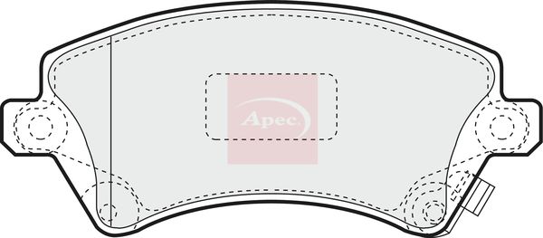 Apec PAD1223 Brake Pad Set, disc brake - 1