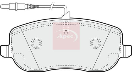 Apec PAD1224 Brake Pad Set, disc brake - 1