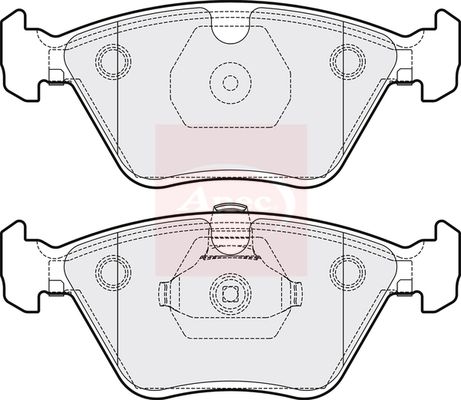 Apec PAD1225 Brake Pad Set, disc brake - 1
