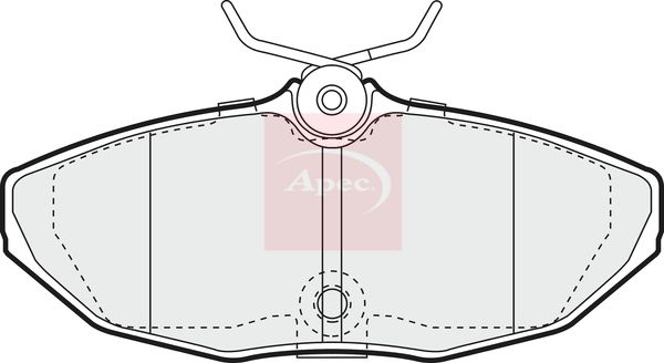 Apec PAD1226 Brake Pad Set, disc brake - 1