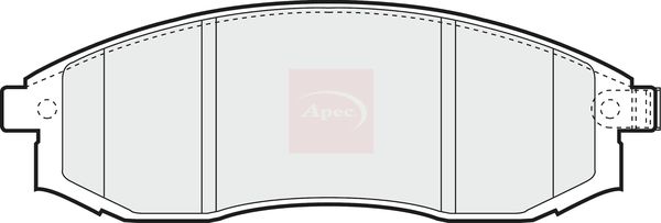 Apec PAD1228 Brake Pad Set, disc brake - 1