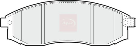 Apec PAD1228 Brake Pad Set, disc brake - 1