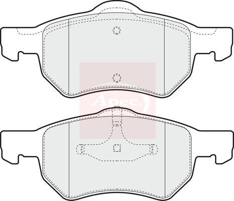 Apec PAD1229 Brake Pad Set, disc brake - 1