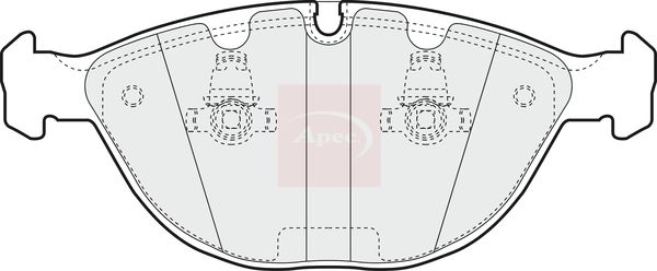 Apec PAD1232 Brake Pad Set, disc brake - 1