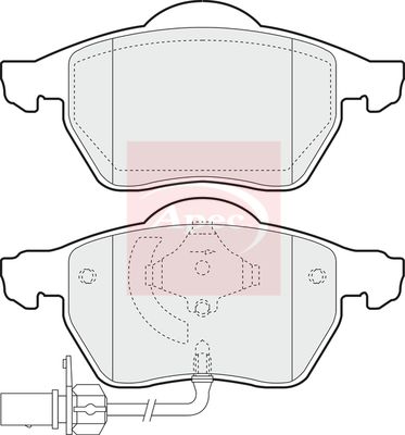Apec PAD1234 Brake Pad Set, disc brake - 1