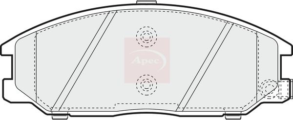 Apec PAD1237 Brake Pad Set, disc brake - 1