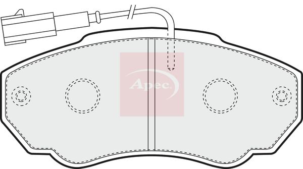 Apec PAD1239 Brake Pad Set, disc brake - 1