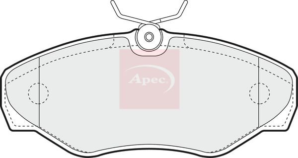 Apec PAD1240 Brake Pad Set, disc brake - 1
