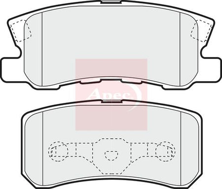 Apec PAD1242 Brake Pad Set, disc brake - 1