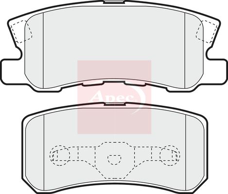 Apec PAD1242 Brake Pad Set, disc brake - 1