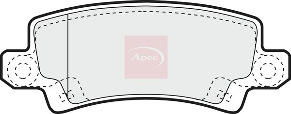 Apec PAD1243 Brake Pad Set, disc brake - 1
