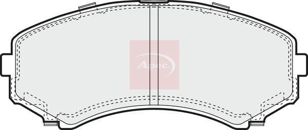 Apec PAD1244 Brake Pad Set, disc brake - 1
