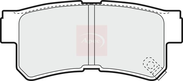 Apec PAD1245 Brake Pad Set, disc brake - 1