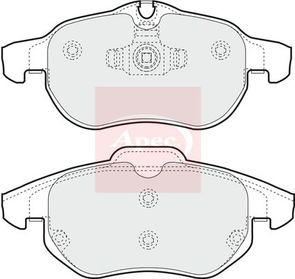 Apec PAD1248 Brake Pad Set, disc brake - 1