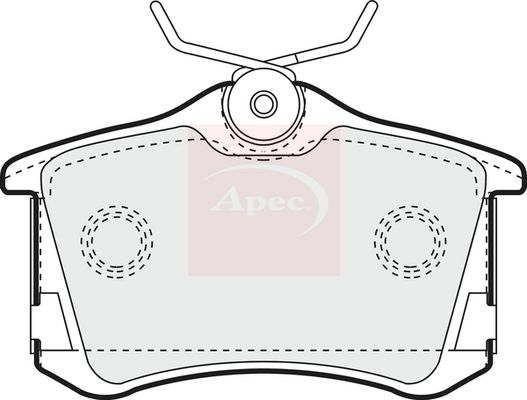 Apec PAD1249 Brake Pad Set, disc brake - 1