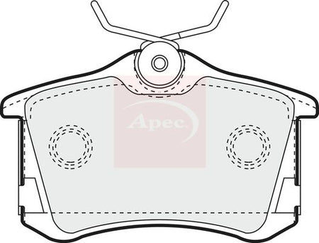 Apec PAD1249 Brake Pad Set, disc brake - 1